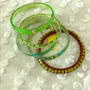 Orna Lalo 5 Bangles “somewhere” NWT Acrylic